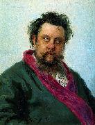 Ilya Repin Composer Modest Mussorgsky France oil painting artist